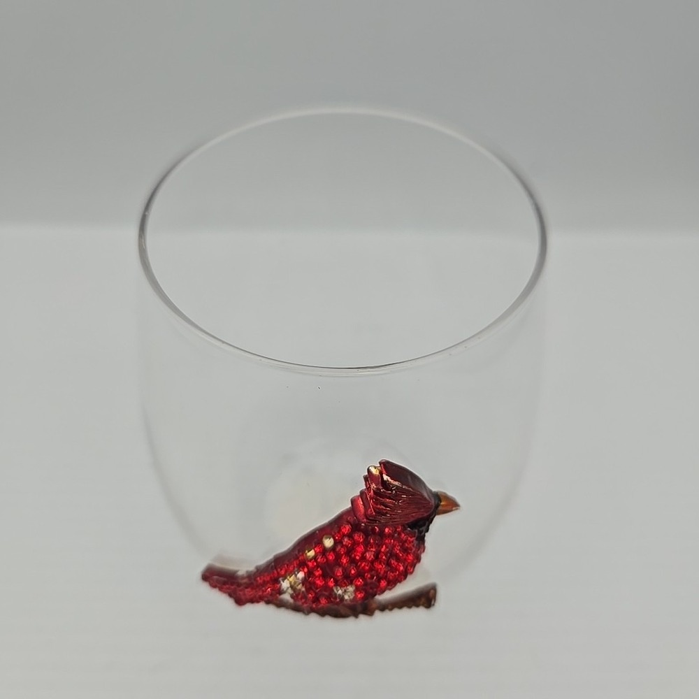 THE QUEENS' JEWELS Cardinal Jeweled Stemless Wine Glass, 21 oz. - Picture 2 of 3